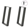 vidaXL s&ouml;&ouml;gilaua jalad U-kujulised 2 tk, antratsiithall, 60 x (72-73) cm, teras