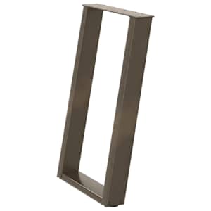 Nohy k jídelnímu stolu ve tvaru U, 2 ks, přírodní ocel, 60 x (72-73) cm, ocel - obrázek 4