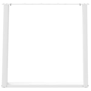 Nohy k jídelnímu stolu ve tvaru U, 2 ks, bílé, 70 x (72-73) cm, ocel - obrázek 5