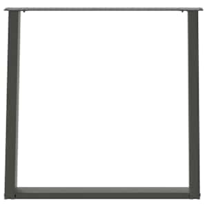 Nohy k jídelnímu stolu ve tvaru U, 2 ks, antracitové, 70 x (72-73) cm, ocel - obrázek 5