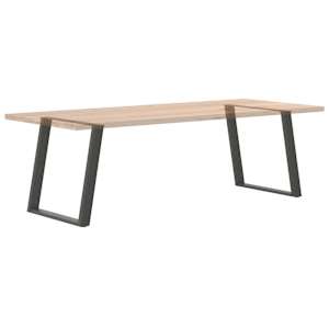 Nohy k jídelnímu stolu ve tvaru U, 2 ks, antracitové, 70 x (72-73) cm, ocel - obrázek 8