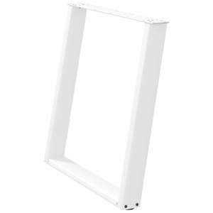 Nohy k jídelnímu stolu ve tvaru U, 2 ks, bílé, 80 x (72-73) cm, ocel - obrázek 4
