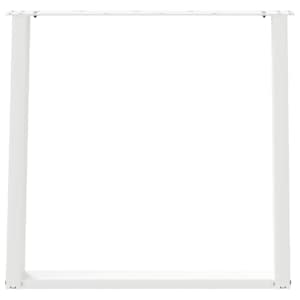Nohy k jídelnímu stolu ve tvaru U, 2 ks, bílé, 80 x (72-73) cm, ocel - obrázek 5