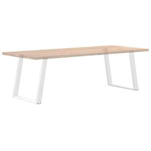 Nohy k jídelnímu stolu ve tvaru U, 2 ks, bílé, 80 x (72-73) cm, ocel - obrázek 8