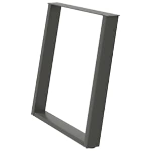 Nohy k jídelnímu stolu ve tvaru U, 2 ks, antracitové, 80 x (72-73) cm, ocel - obrázek 4