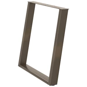 Nohy k jídelnímu stolu ve tvaru U, 2 ks, přírodní ocel, 80 x (72-73) cm, ocel - obrázek 4
