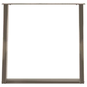 Nohy k jídelnímu stolu ve tvaru U, 2 ks, přírodní ocel, 80 x (72-73) cm, ocel - obrázek 5