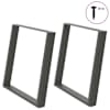 vidaXL s&ouml;&ouml;gilaua jalad U-kujulised 2 tk, antratsiithall, 90 x (72-73) cm, teras