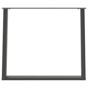 Nohy k jídelnímu stolu ve tvaru U, 2 ks, antracitové, 90 x (72-73) cm, ocel - obrázek 5