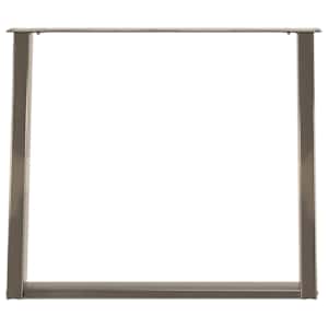 Nohy k jídelnímu stolu ve tvaru U, 2 ks, přírodní ocel, 90 x (72-73) cm, ocel - obrázek 5