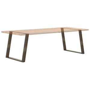 Nohy k jídelnímu stolu ve tvaru U, 2 ks, přírodní ocel, 90 x (72-73) cm, ocel - obrázek 8