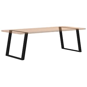 Nohy k jídelnímu stolu ve tvaru U, 2 ks, černé, 100 x (72-73) cm, ocel - obrázek 8