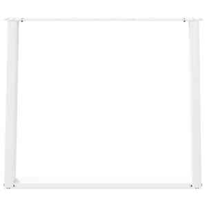 Nohy k jídelnímu stolu ve tvaru U, 2 ks, bílé, 100 x (72-73) cm, ocel - obrázek 5