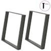 vidaXL s&ouml;&ouml;gilaua jalad U-kujulised 2 tk, antratsiithall, 100 x (72-73) cm, teras