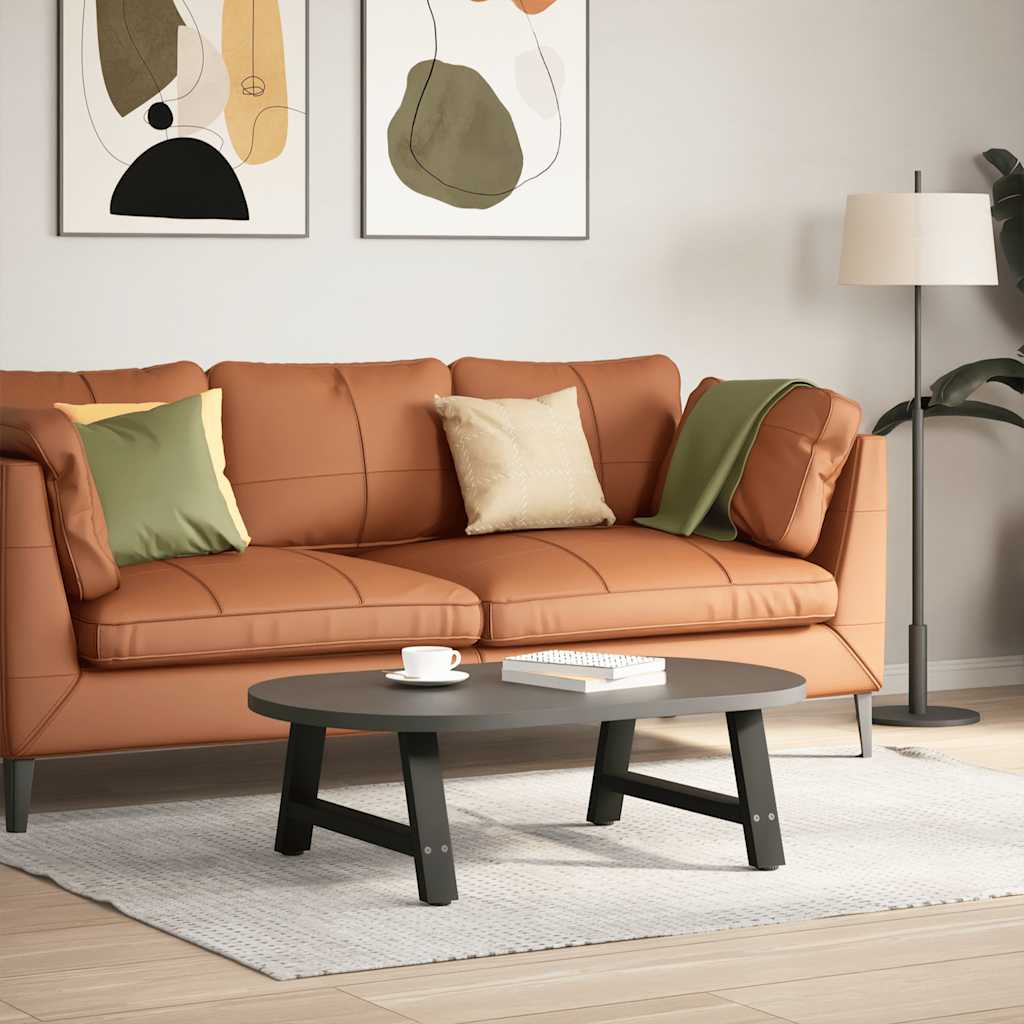 vidaXL Sohvapöydän jalat A-muotoiset 2 kpl Musta 60x(30-31) cm Teräs