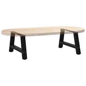 Nohy konferenčního stolku ve tvaru A, 2 ks, černé, 70 x (30-31) cm, ocel - obrázek 8