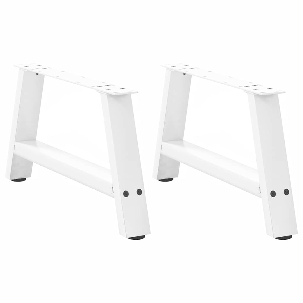 vidaXL Nohy konferenčního stolku ve tvaru A, 2 ks, bílé, 70 x (30-31) cm, ocel