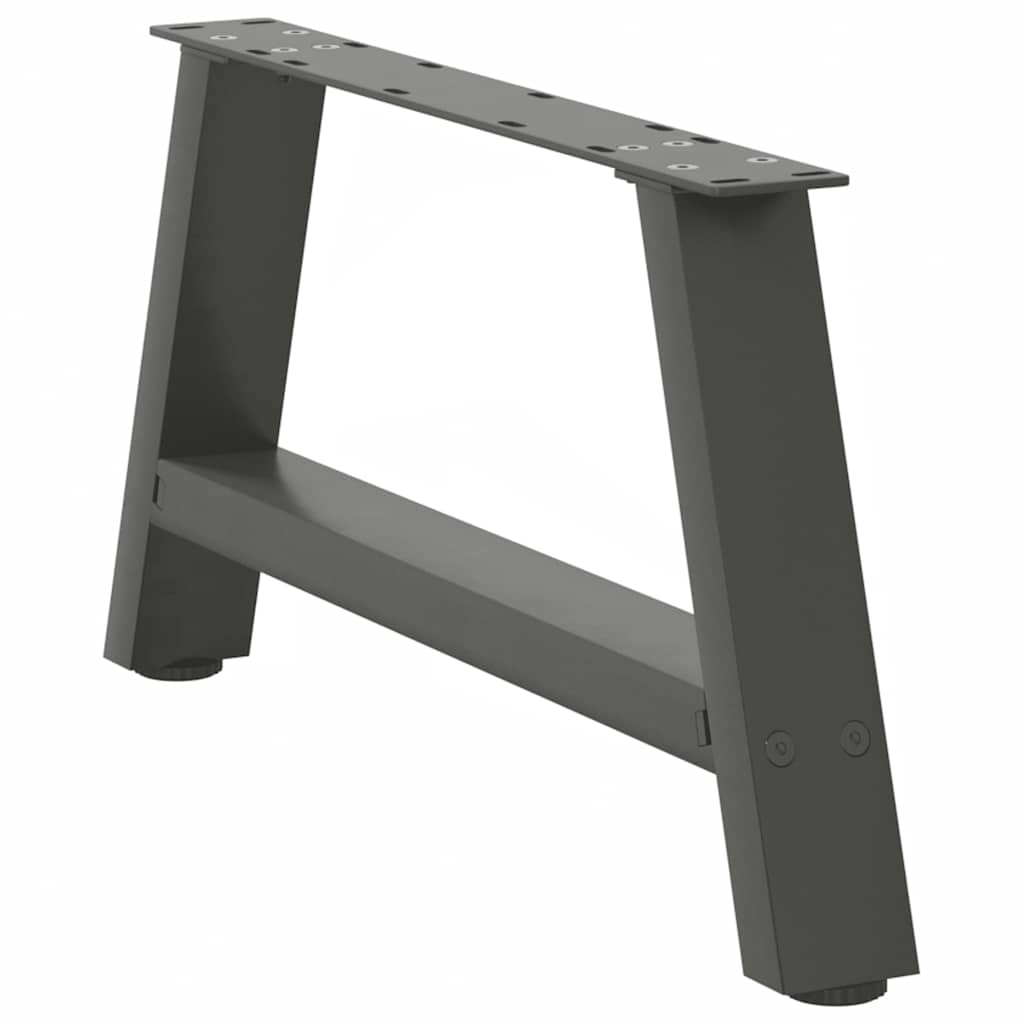 vidaXL Salontafelpoten 2 st A-vormig 70x(30-31) cm staal antraciet, foto 4