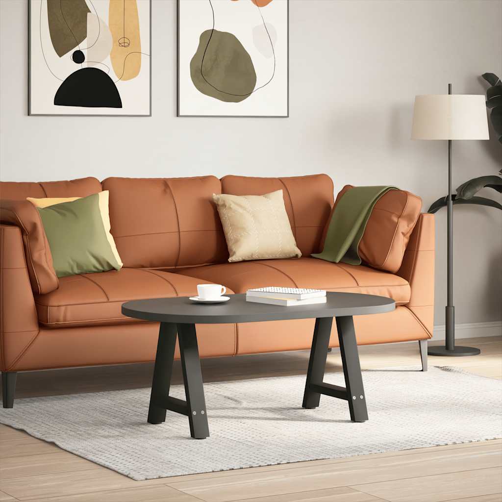 vidaXL Salontafelpoten 2 st A-vormig 38x(42-43) cm staal zwart afbeelding