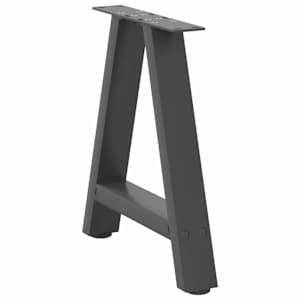 Nohy konferenčního stolku ve tvaru A, 2 ks, antracitové, 38 x (42-43) cm, ocel - obrázek 4