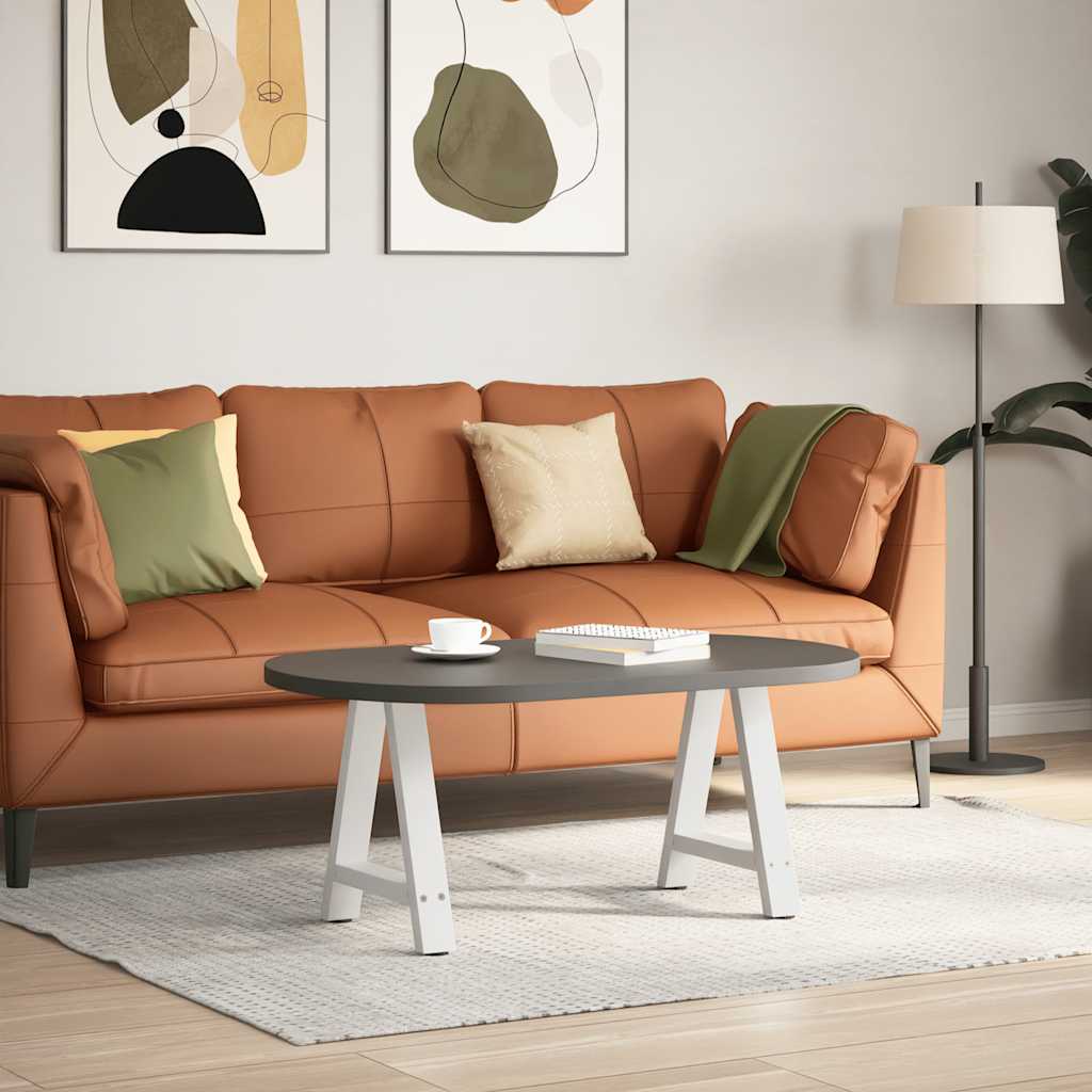 vidaXL Salontafelpoten 2 st A-vormig 50x(42-43) cm staal wit afbeelding