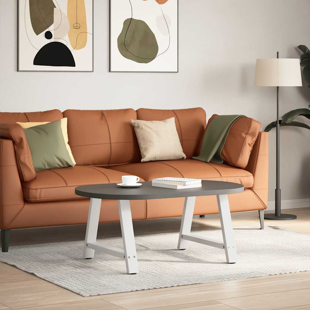vidaXL 2 db A-alakú dohányzóasztal láb fehér 60 x (42-43) cm acél dohányzóasztal láb