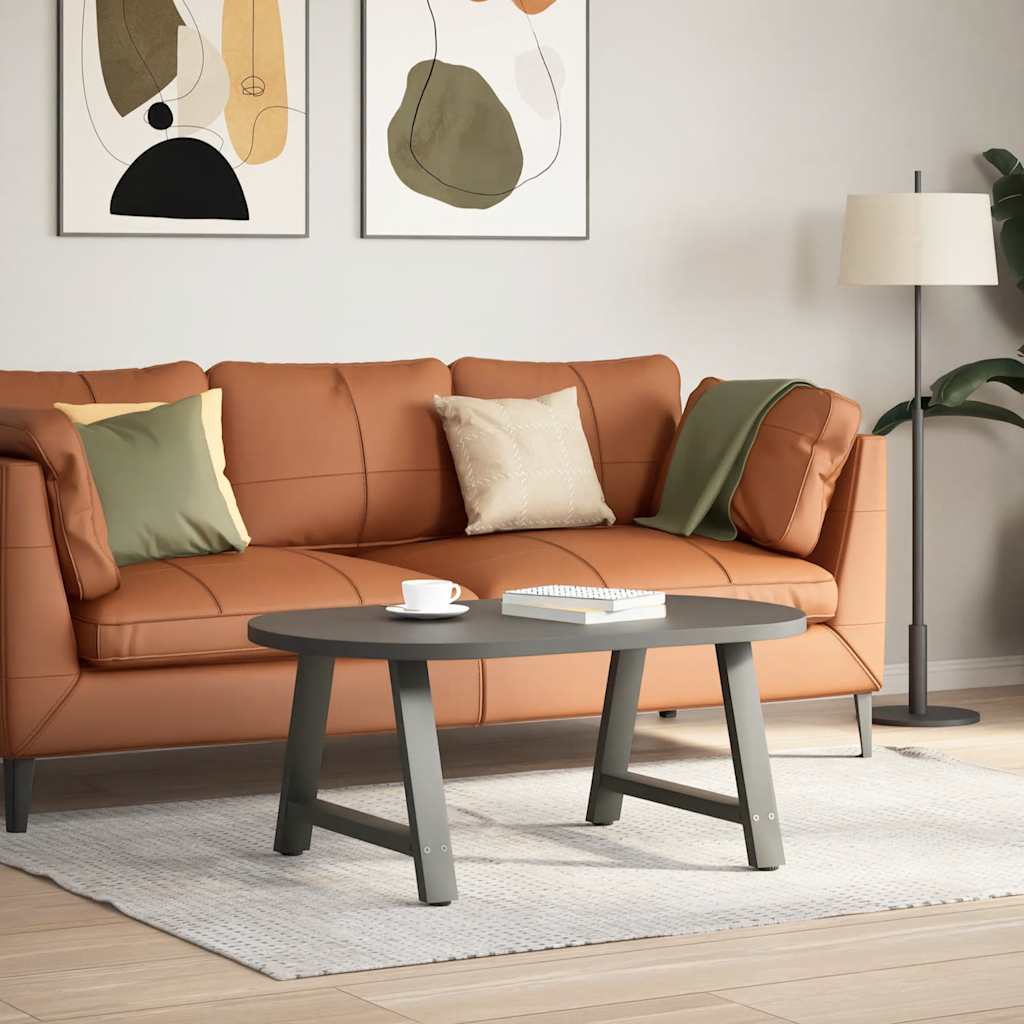 vidaXL Salontafelpoten 2 st A-vormig 60x(42-43) cm staal antraciet afbeelding