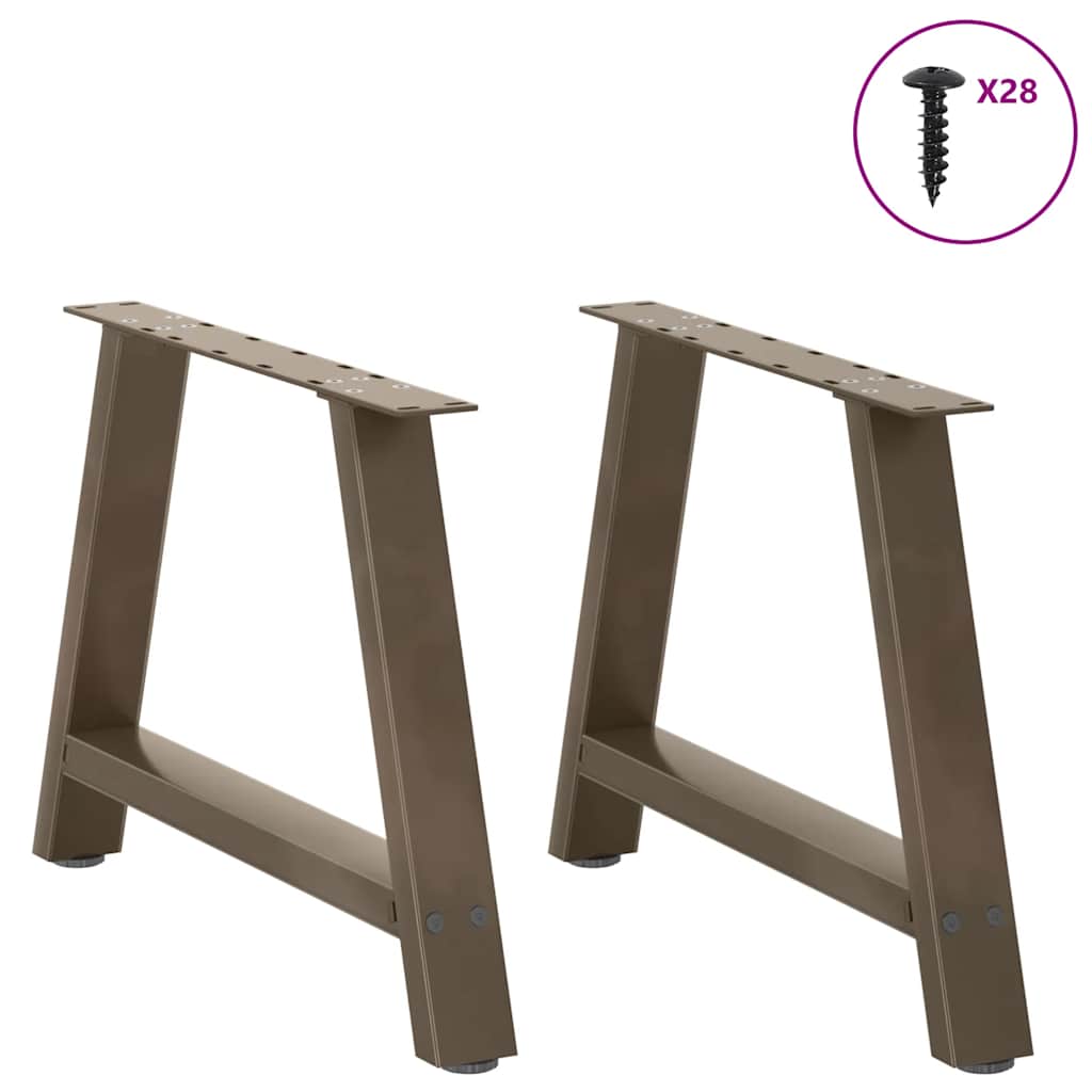 Thumbnail - vidaXL Couchtischbeine A-Form 2 Stk. 70x(42-43) cm Stahl
