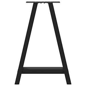 Nohy k jídelnímu stolu ve tvaru A, 2 ks, černé, 50 x (72-73) cm, ocel - obrázek 5