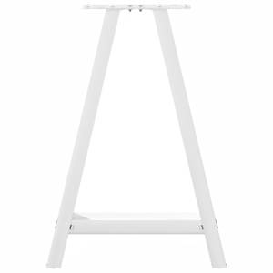 Nohy k jídelnímu stolu ve tvaru A, 2 ks, bílé, 50 x (72-73) cm, ocel - obrázek 5