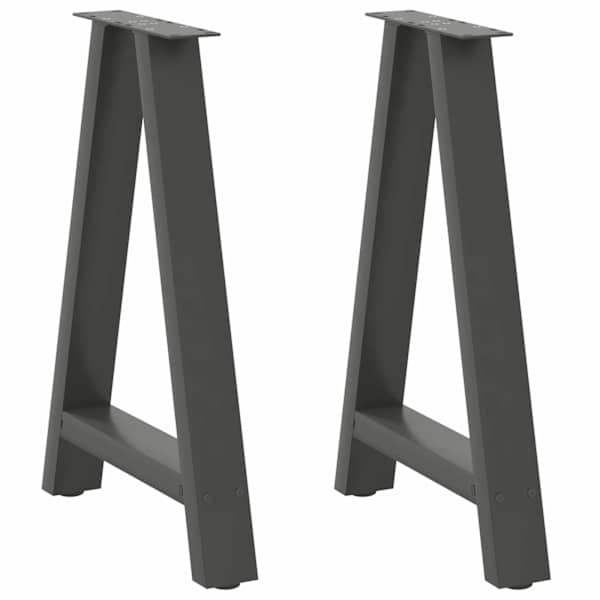 vidaXL s&ouml;&ouml;gilaua jalad, A-kujulised, 2 tk, antratsiithall, 50 x (72&ndash;73) cm, teras