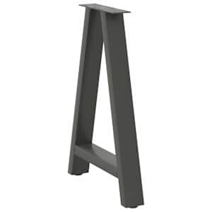 Nohy k jídelnímu stolu ve tvaru A, 2 ks, antracitové, 50 x (72-73) cm, ocel - obrázek 4