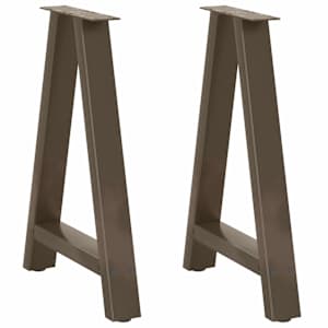 Nohy k jídelnímu stolu ve tvaru A, 2 ks, 50 x (72-73) cm, ocel - obrázek 1