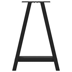 Nohy k jídelnímu stolu ve tvaru A, 2 ks, černé, 60 x (72-73) cm, ocel - obrázek 5