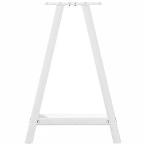 Nohy k jídelnímu stolu ve tvaru A, 2 ks, bílé, 60 x (72-73) cm, ocel - obrázek 5