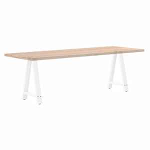 Nohy k jídelnímu stolu ve tvaru A, 2 ks, bílé, 60 x (72-73) cm, ocel - obrázek 8