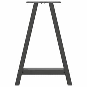 Nohy k jídelnímu stolu ve tvaru A, 2 ks, antracitové, 60 x (72-73) cm, ocel - obrázek 5
