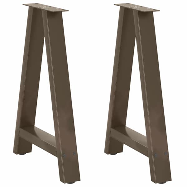 vidaXL s&ouml;&ouml;gilaua jalad, A-kujulised, 2 tk, 60 x (72&ndash;73) cm, terasest