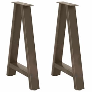 Nohy k jídelnímu stolu ve tvaru A, 2 ks, 60 x (72-73) cm, ocel - obrázek 1