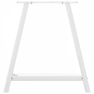 Nohy k jídelnímu stolu ve tvaru A, 2 ks, bílé, 70 x (72-73) cm, ocel - obrázek 5