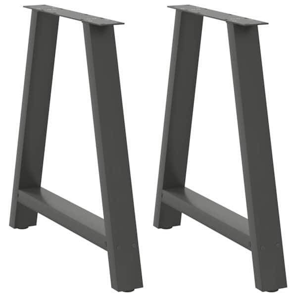vidaXL s&ouml;&ouml;gilaua jalad, A-kujulised, 2 tk, antratsiithall, 70 x (72&ndash;73) cm, teras