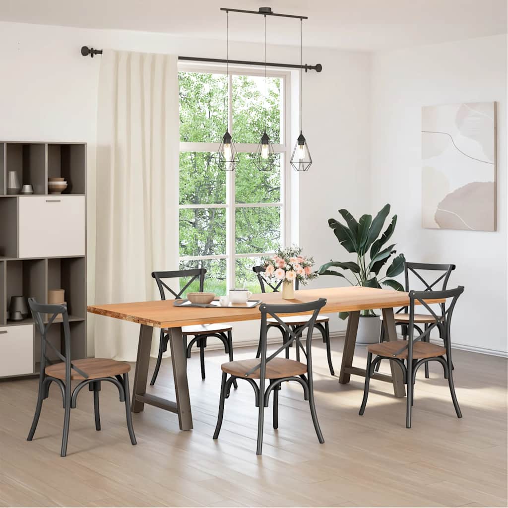 vidaXL spisebordsben A-formet 2 stk. 70 x (72-73) cm stål
