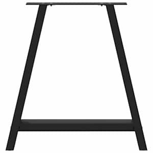 Nohy k jídelnímu stolu ve tvaru A, 2 ks, černé, 80 x (72-73) cm, ocel - obrázek 5
