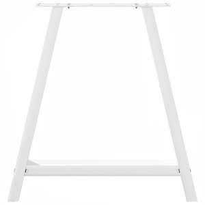 Nohy k jídelnímu stolu ve tvaru A, 2 ks, bílé, 80 x (72-73) cm, ocel - obrázek 5