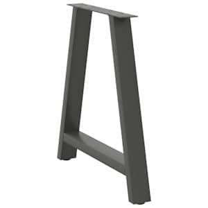 Nohy k jídelnímu stolu ve tvaru A, 2 ks, antracitové, 80 x (72-73) cm, ocel - obrázek 4