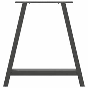 Nohy k jídelnímu stolu ve tvaru A, 2 ks, antracitové, 80 x (72-73) cm, ocel - obrázek 5