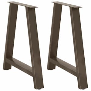 Nohy k jídelnímu stolu ve tvaru A, 2 ks, 80 x (72-73) cm, ocel - obrázek 1