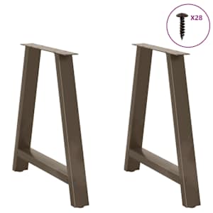 Nohy k jídelnímu stolu ve tvaru A, 2 ks, 80 x (72-73) cm, ocel - obrázek 3