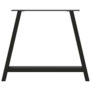 Nohy k jídelnímu stolu ve tvaru A, 2 ks, černé, 90 x (72-73) cm, ocel - obrázek 5