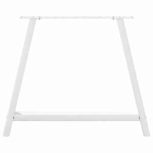 Nohy k jídelnímu stolu ve tvaru A, 2 ks, bílé, 90 x (72-73) cm, ocel - obrázek 5